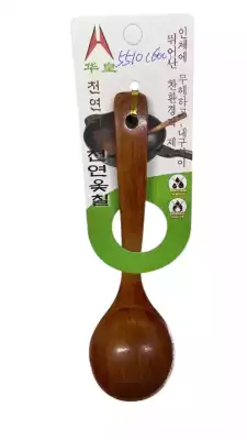 Ложка деревянная 5510 20 см, 1 шт, коричневый